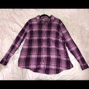 St. John’s Bay pink and purple flannel
